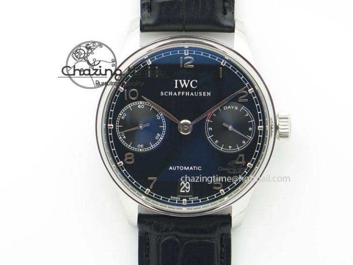 MIROTIME 0107 Thermal Portuguese Real PR Real Annual Calendar IW503501 RG ZF 1:1 Best Edition White Dial on Black Leather Strap A 7150